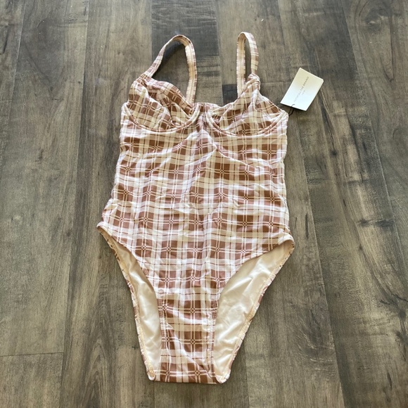 NWT Anthropologie Faithful The Brand Francille Lori One Piece Swimsuit Sz 6/M